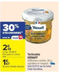 Tartinable HENAFF