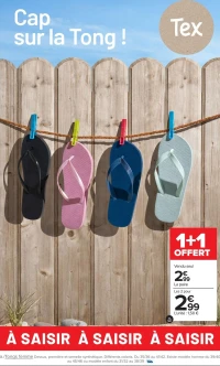 Tongs femme, homme ou enfant Tex