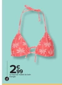 Tex Haut de maillot de bain triangle ou bas bikini femme