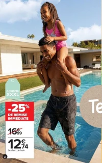 Tex Short de bain surfer homme
