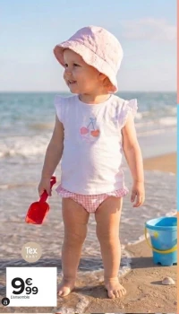 Ensemble maillot de bain bébé Tex