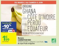 Banane Carrefour BIO