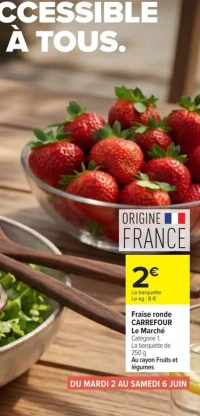 Fraise ronde CARREFOUR Le Marché