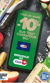 Tous les jours -10% sur tout Carrefour Bio