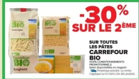 Pâtes Carrefour Bio