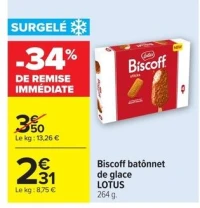 Biscoff bâtonnet de glace Lotus