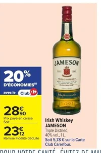 Irish Whiskey JAMESON Triple Distilled