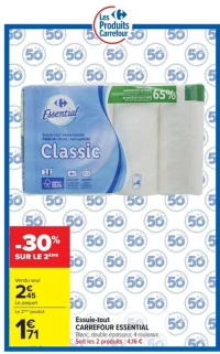 Essuie-tout CARREFOUR ESSENTIAL Classic