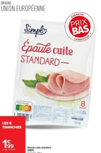 Épaule cuite standard SIMPL