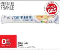 Pâte à tarte SIMPL