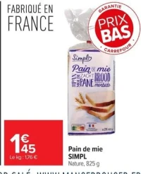 Pain de mie SIMPL