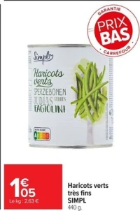 Haricots verts très fins SIMPL