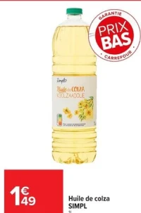 Huile de colza SIMPL
