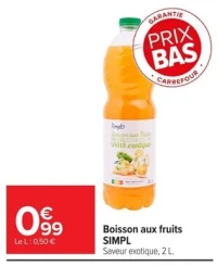 Boisson aux fruits SIMPL Saveur exotique