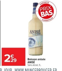 Boisson anisée ANISÉ Sans alcool