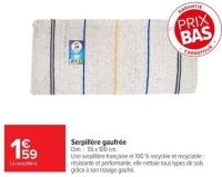 Serpillière gaufrée