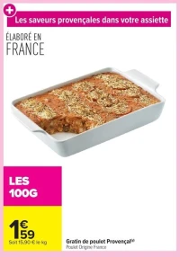 Gratin de poulet Provençal