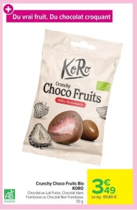 Crunchy Choco Fruits Bio KORO