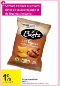 Chips aromatisées BRETS Saveur Tajine de Poulet aux épices