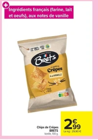 Chips de Crêpes BRETS Vanille