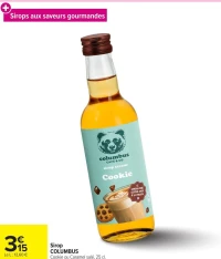 Sirop COLUMBUS Cookie ou Caramel salé