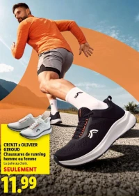 CRIVIT x OLIVIER GIROUD Chaussures de running homme ou femme