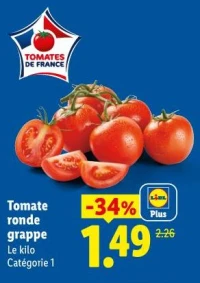 Tomate ronde grappe