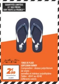 Tongs de plage