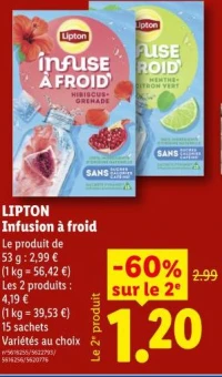 LIPTON Infusion à froid