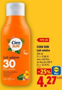 CIEN SUN Lait solaire FPS 30