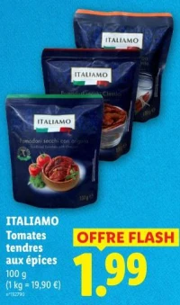 ITALIAMO Tomates tendres aux épices
