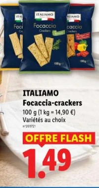 ITALIAMO Focaccia-crackers