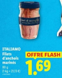 ITALIAMO Filets d'anchois marinés