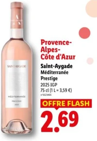 Provence-Alpes-Côte d'Azur Saint-Aygade Méditerranée Prestige 2025 IGP