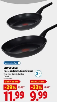 SILVERCREST Poêle en fonte d'aluminium