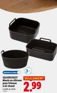 SILVERCREST Moule en silicone pour friteuse à air chaud