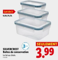 SILVERCREST Boîtes de conservation