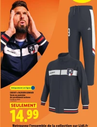 CRIVIT x OLIVIER GIROUD Veste ou pantalon de survêtement unisexe