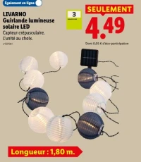 LIVARNO Guirlande lumineuse solaire LED