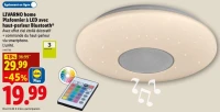 LIVARNO home Plafonnier à LED avec haut-parleur Bluetooth®