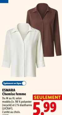ESMARA Chemise femme