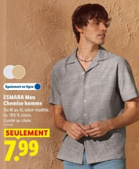 ESMARA Men Chemise homme