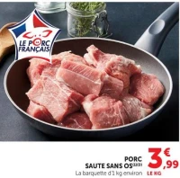 PORC SAUTE SANS OS