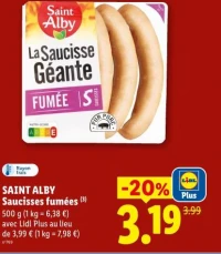 Saint Alby Saucisses fumées