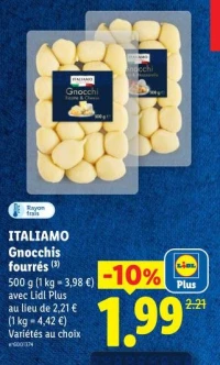 ITALIAMO Gnocchis fourrés