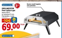 GRILLMEISTER Four à pizza à gaz