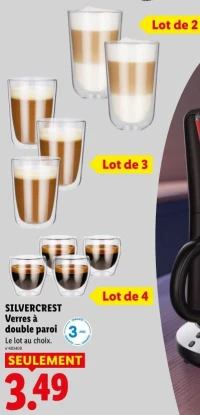 SILVERCREST Verres à double paroi