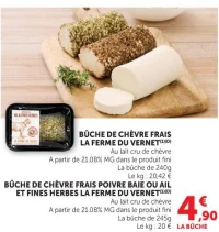 BÛCHE DE CHÈVRE FRAIS LA FERME DU VERNET
