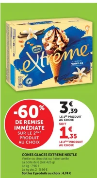 Cône Glaces Extrême Nestlé
