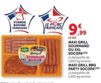 Maxi Grill Gourmand ou XXL Socopa ou Maxi Grill BBQ Party Socopa